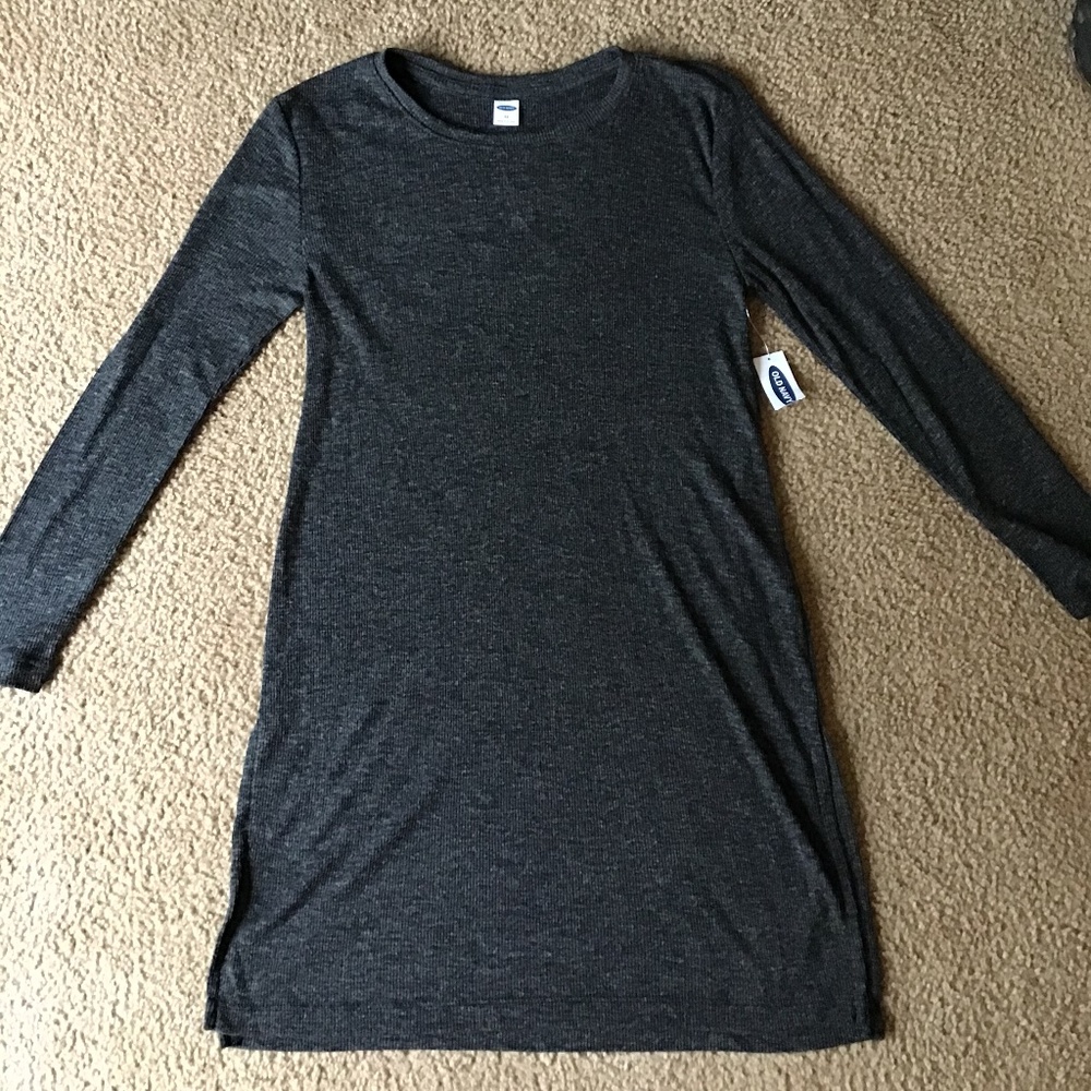 Charcoal Sweater Dress